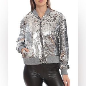 BAGATELLE
Sequin Bomber Jacket